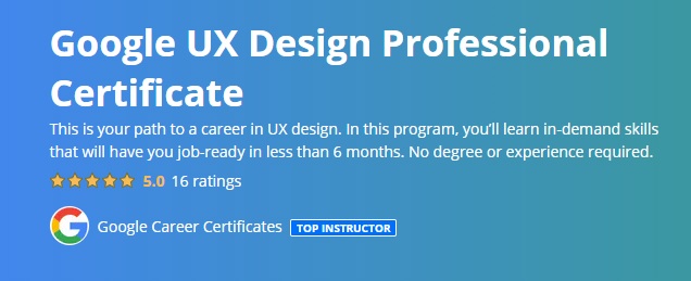 Free Course of Google UX Design Professional Certificate 3C