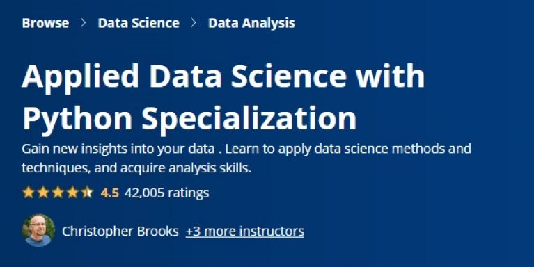 University Of Michigan Course: Applied Data Science with Python ...