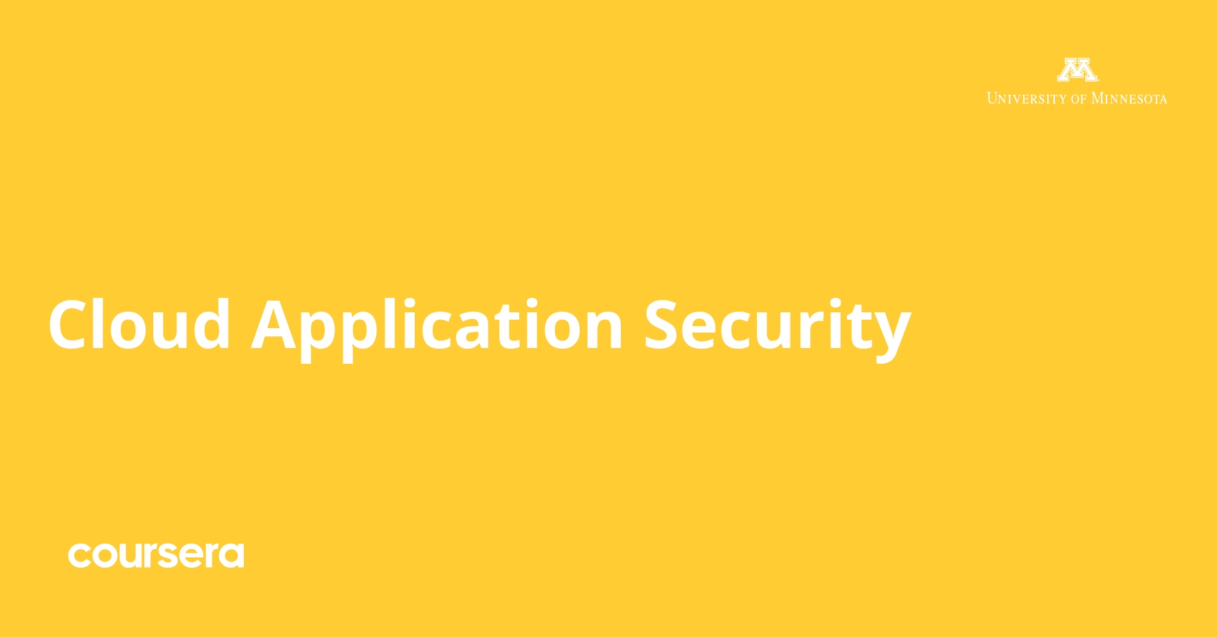 Cloud Application Security