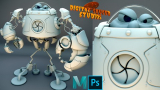 Modeling and Rendering a Robot in Maya 2020 Vol. 2