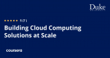 Building Cloud Computing Solutions at Scale Specialization
